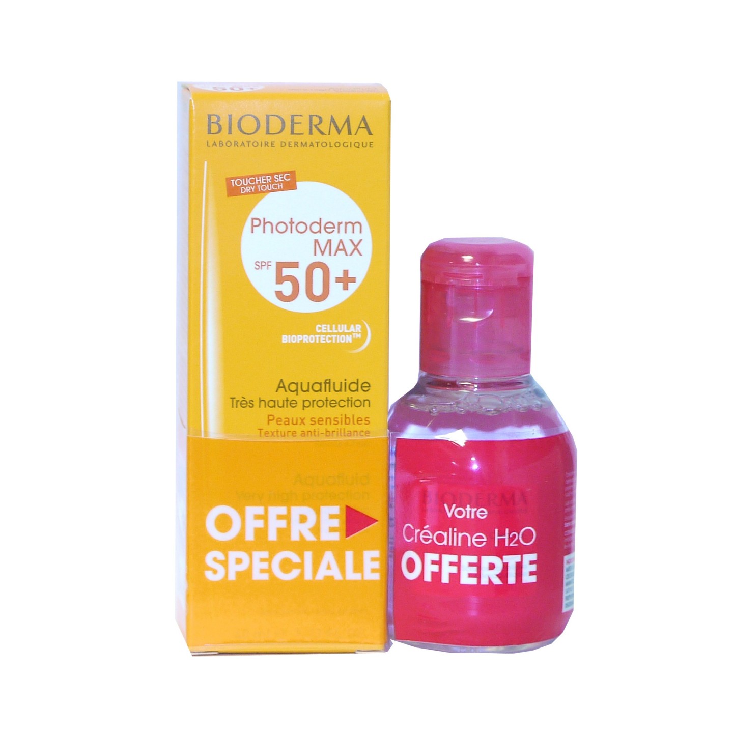 Bioderma Photoderm Max Aquafluide spf50+ 40ml + eau micellaire offerte