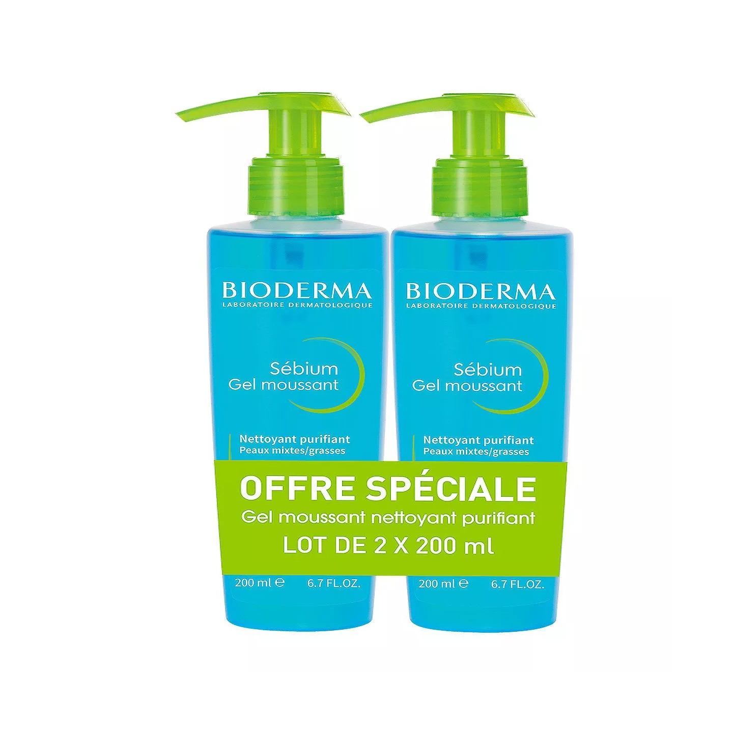 Bioderma Sébium gel moussant - lot 2 x 200ml