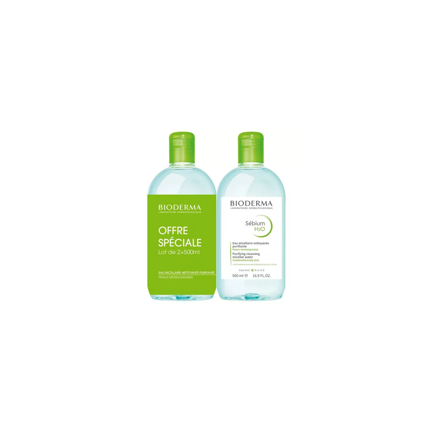 Bioderma Sébium H2O - lot 2x500ml