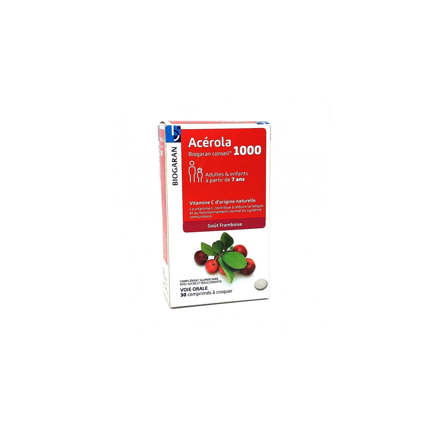 Biogaran Acérola 1000 - 30 comprimés
