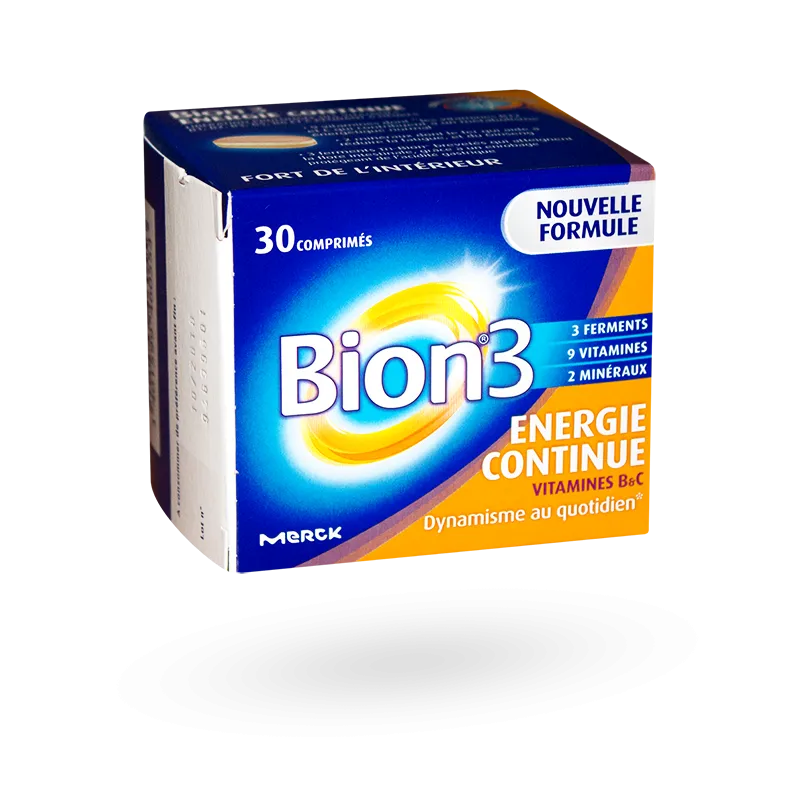 Bion 3 Énergie continue Vitamines B&C - 30 comprimés
