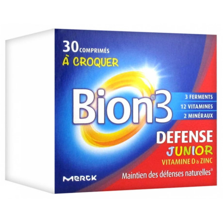Bion 3 junior goût framboise 30 comprimés