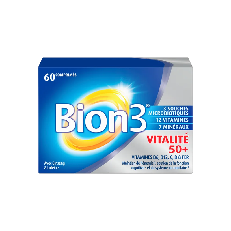 Pharmacie Bastille - Bion 3 vitalité 50+ boîte de 60 comprimés