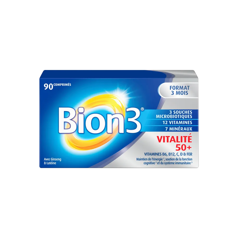 Pharmacie Bastille - Bion 3 vitalité 50+ boîte de 90 comprimés