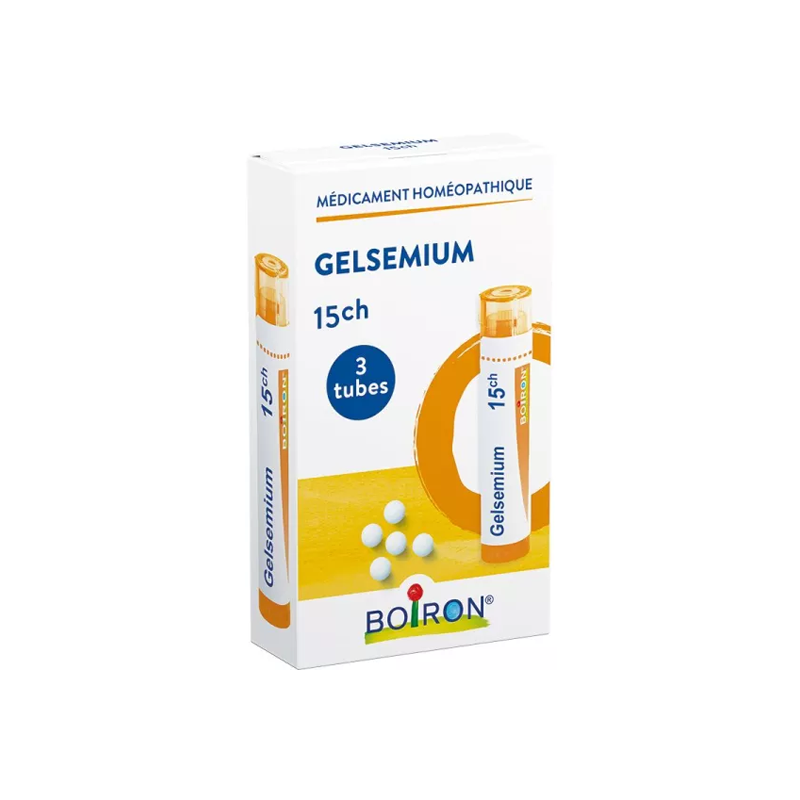 Pharmacie Bastille - Boiron Gelsemium Sempervirens 15CH - 3 tubes de 4g