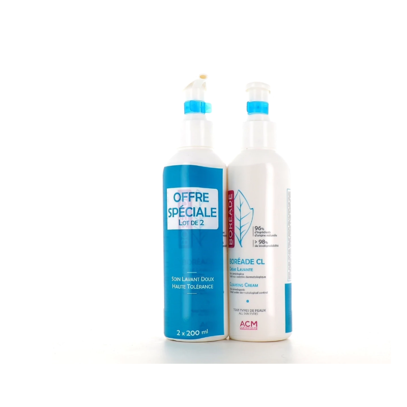 Boreade CL Crème lavante lot de 2x200ml