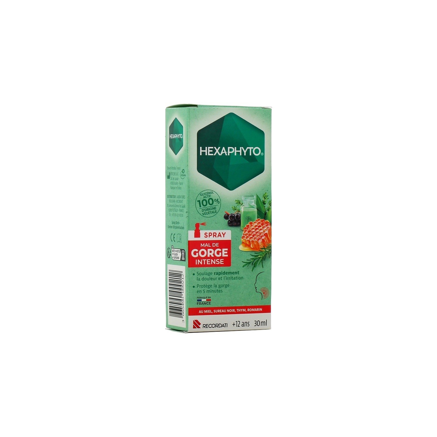 Bouchara Hexaphyto Spray mal de gorge intense - 30ml