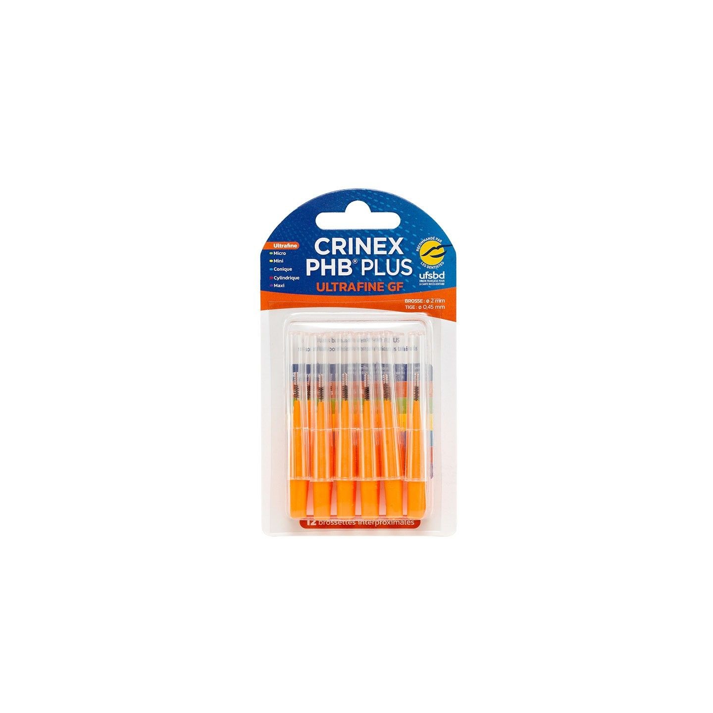 Brossettes Interdentaires Crinex PHB Ultra Fine Plus GF 0.7