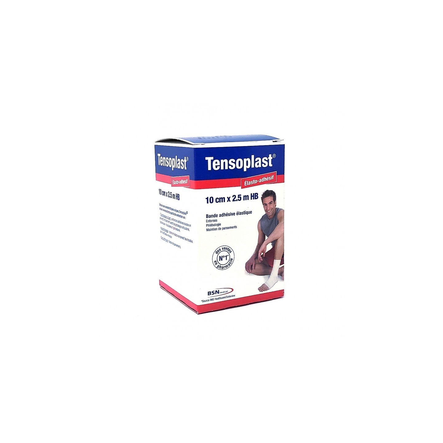 BSN Médical Tensoplast Bande adhésive élastique 10 cm x 2,5 m HB