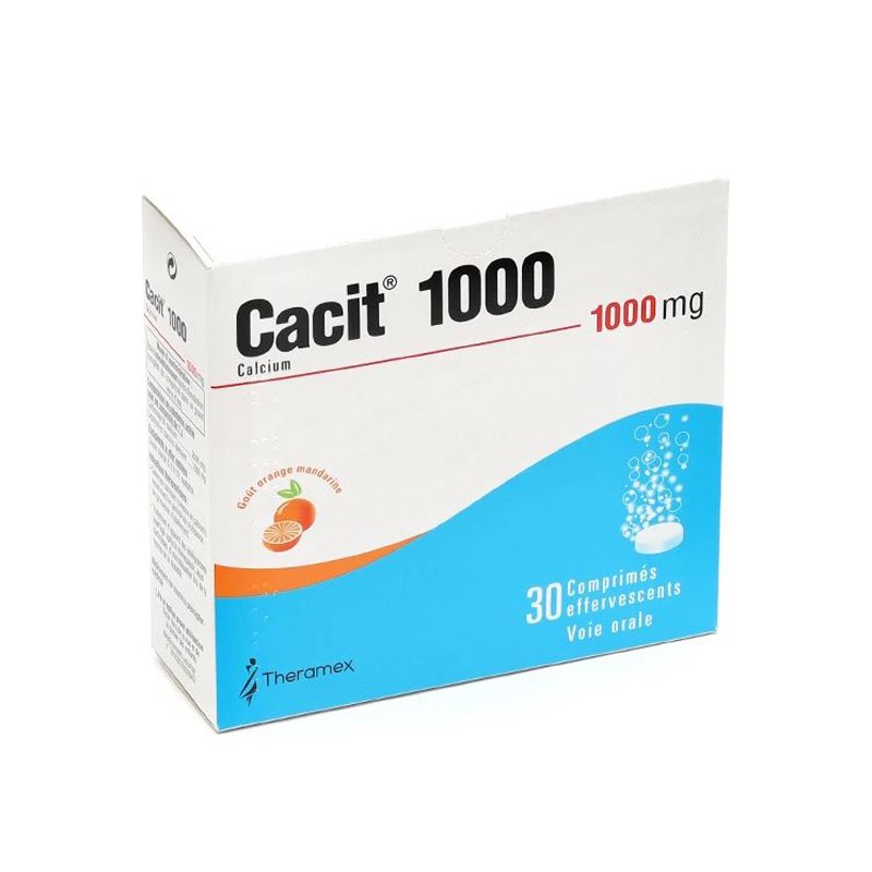 Pharmacie Bastille - Cacit 1000mg 30 comprimés effervescents
