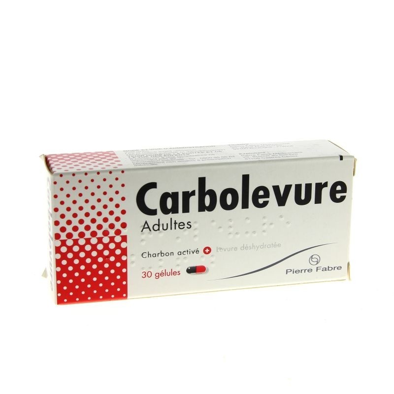 Pharmacie Bastille - Carbolevure Adultes 30 gélules