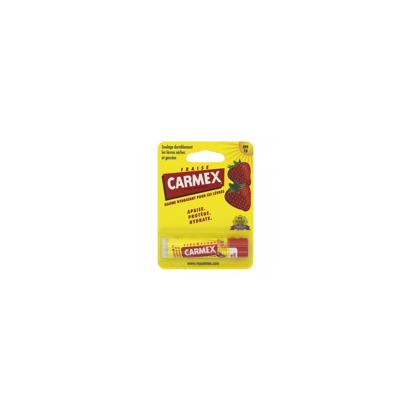 Carmex baume hydratant lèvres à la fraise 4.25 g