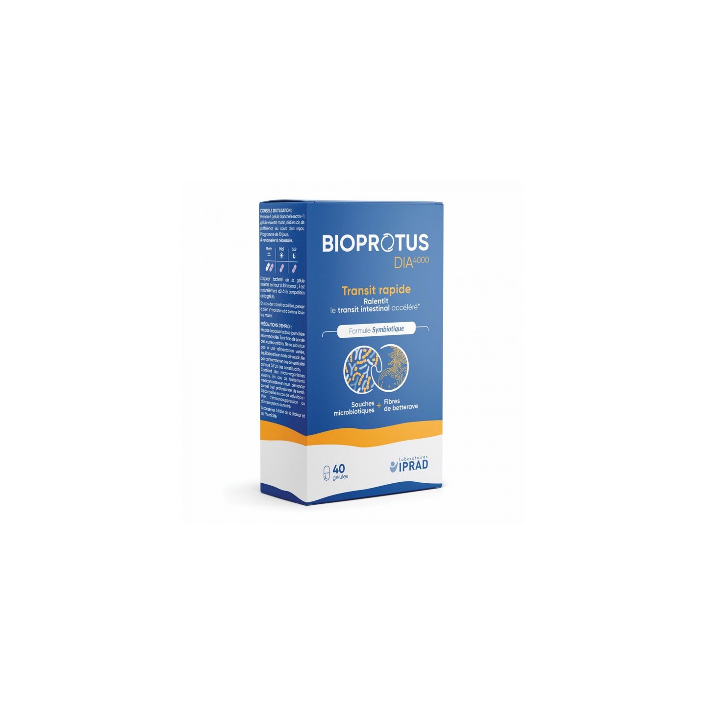 Carrare Bioprotus DIA 4000 transit rapide - 40 gélules