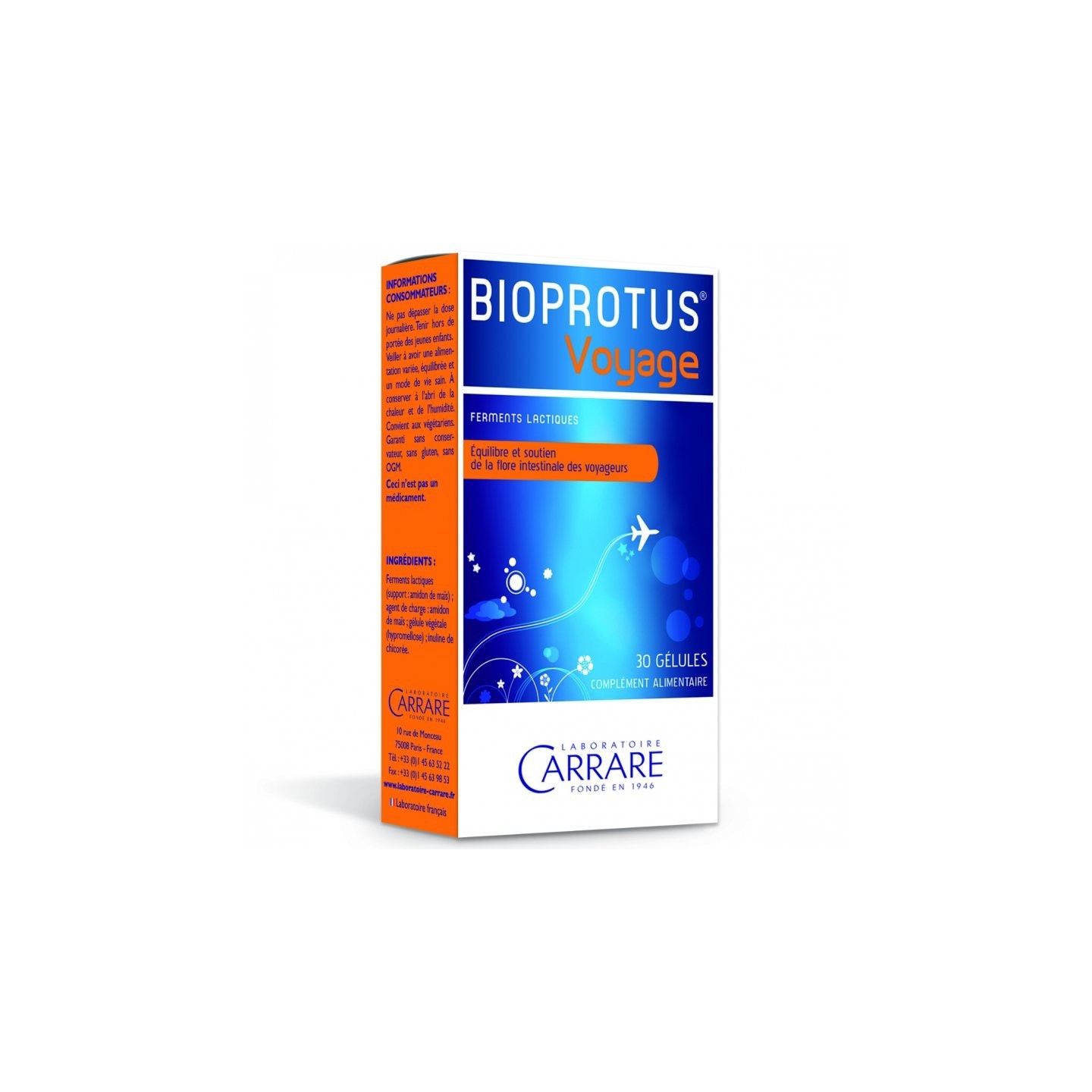 Carrare Bioprotus voyage - 30 gélules