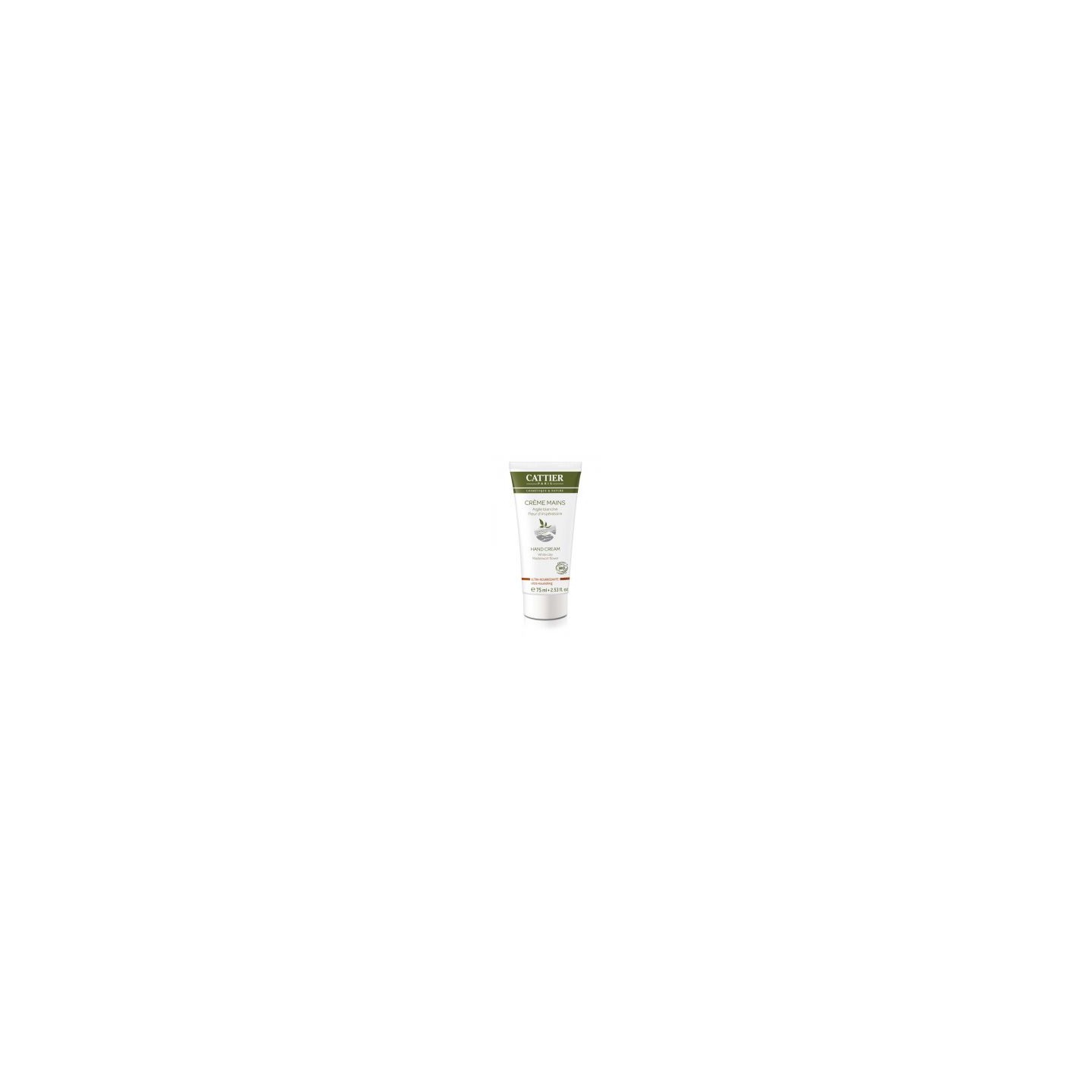 Cattier argile blanche crème mains ultra nourrissante 75ml