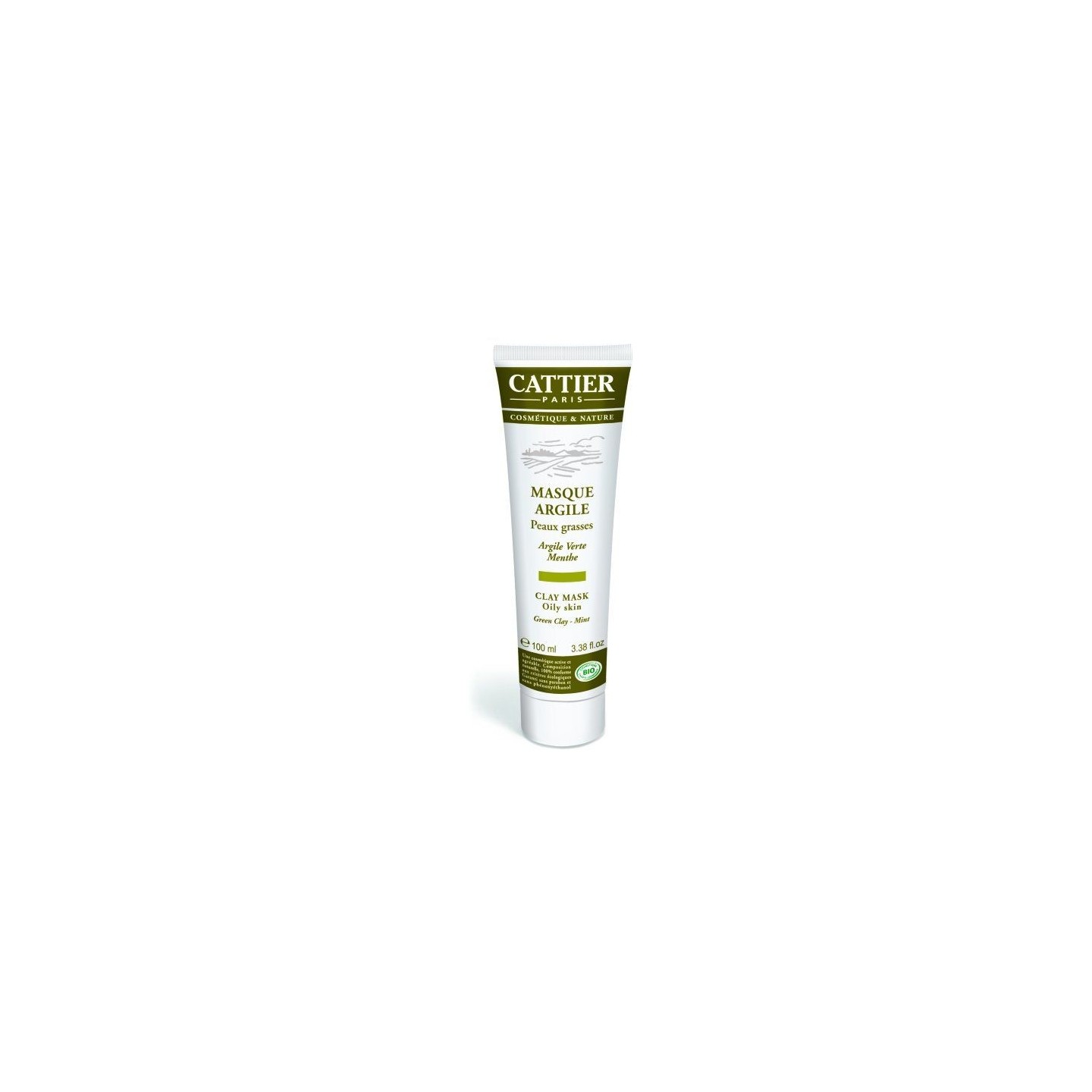 Cattier masque argile peaux grasses 100ml