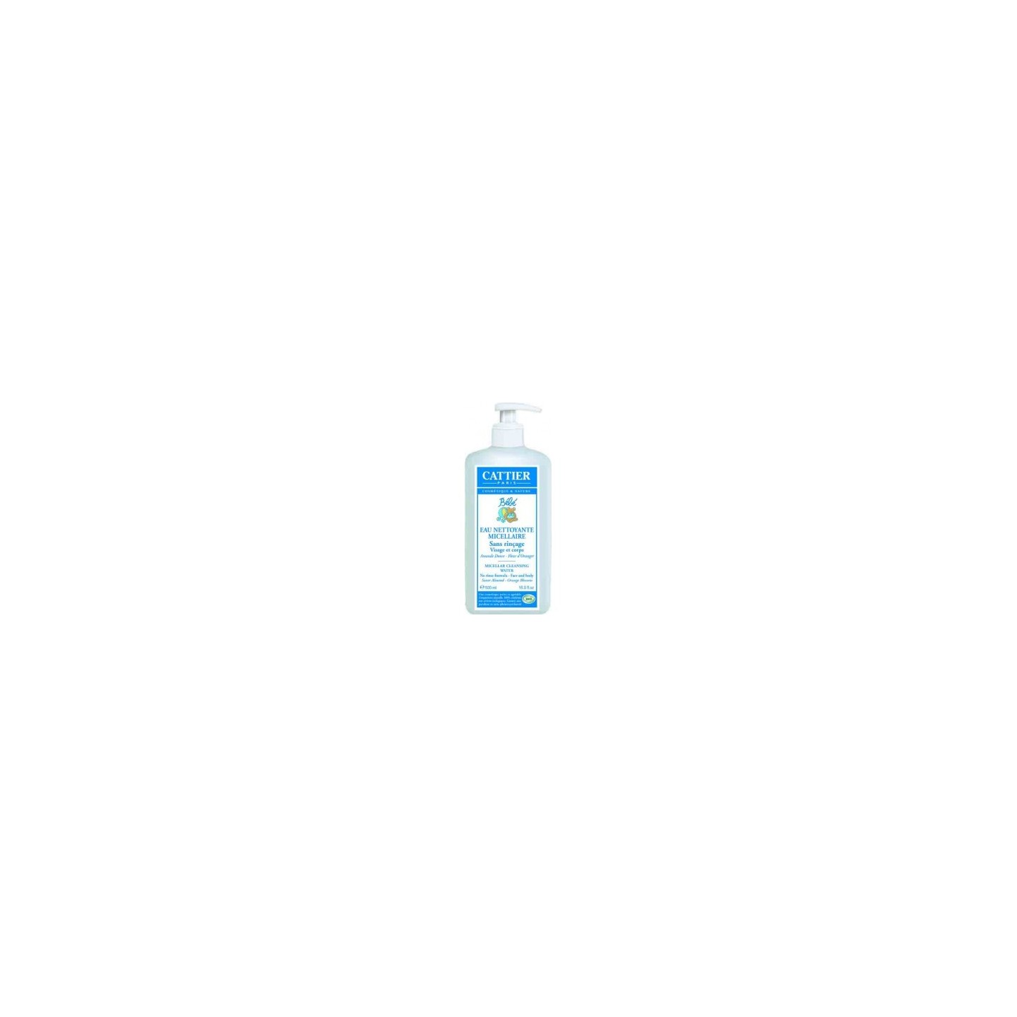 Cattier bébé eau nettoyante micellaire 500ml