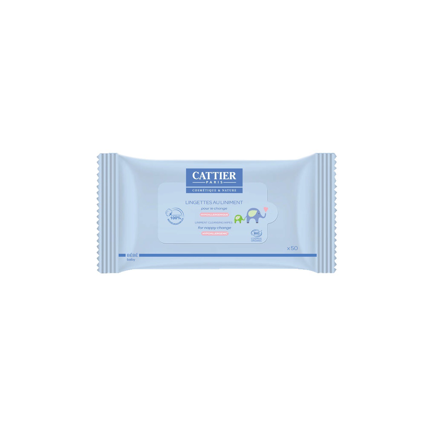 Cattier bébé lingettes au liniment - 50 unités