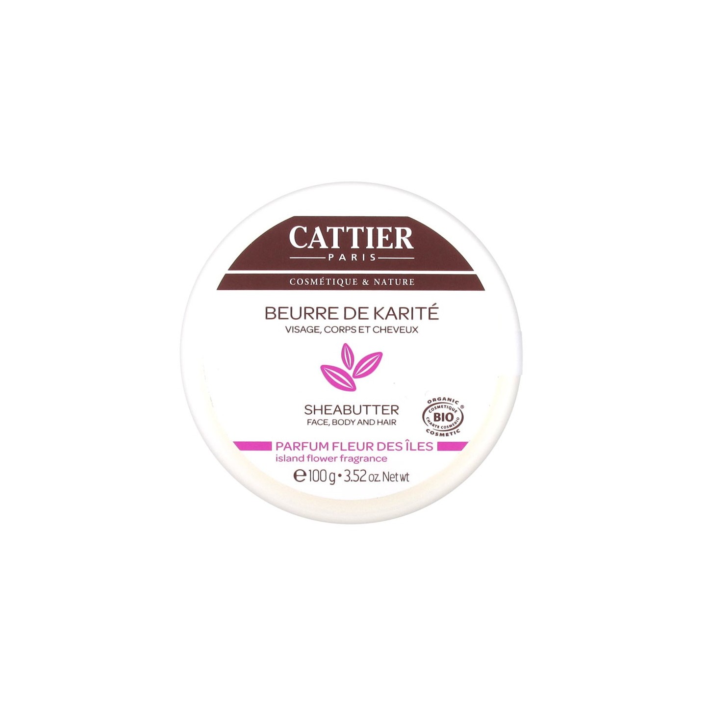 Cattier beurre de karite fleurs des iles 100gr
