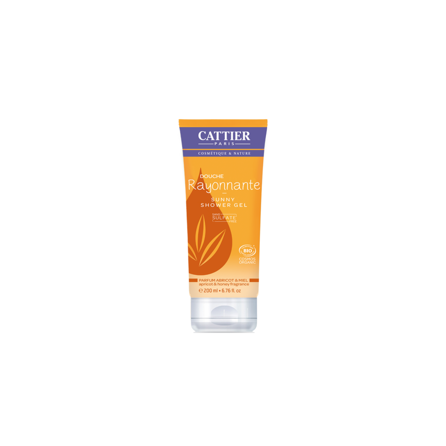 Cattier douche rayonnante parfum abricot et miel 200ml