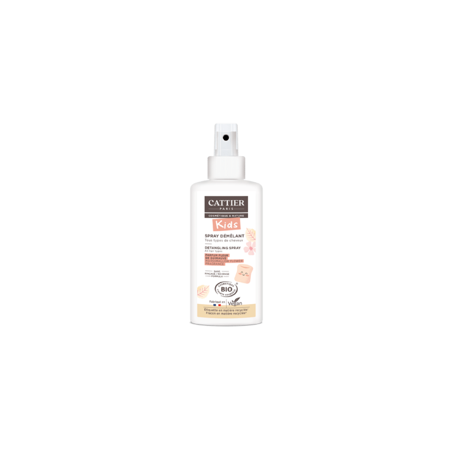 Cattier Kids Spray démêlant fleur de guimauve Bio - 200ml
