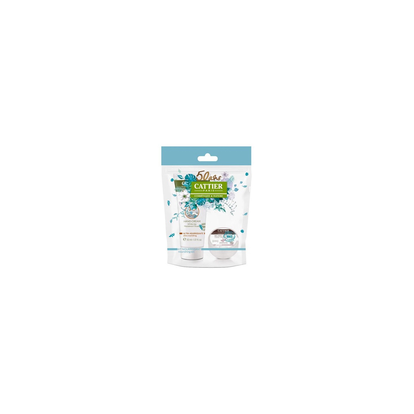 Cattier Kit nourrissant mains et lèvres - 2 soins