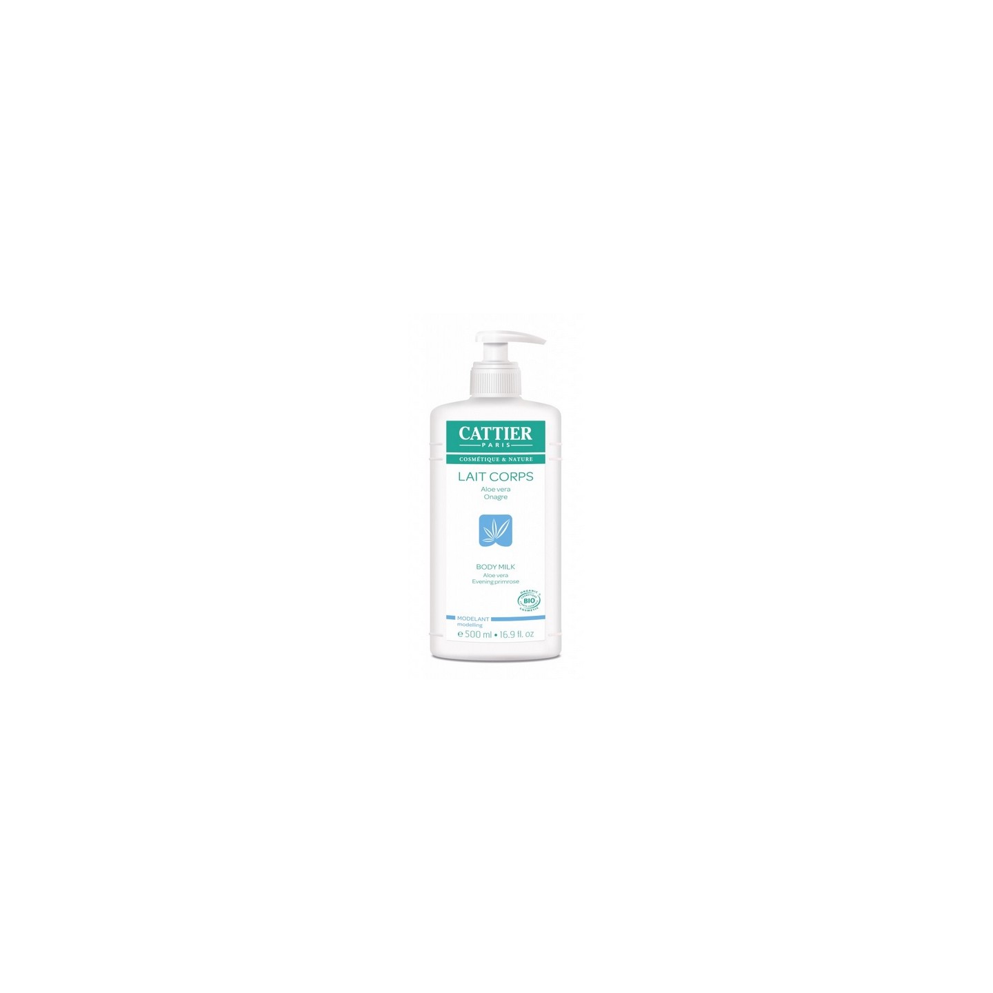 Cattier lait corps aloe vera 500ml