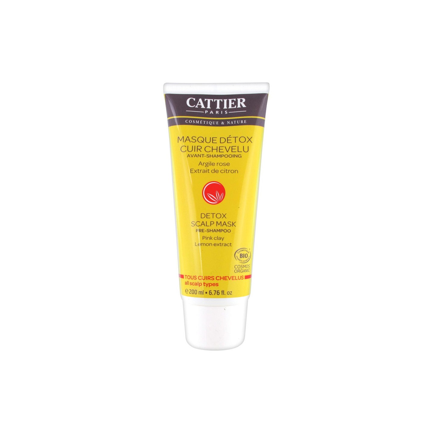 Cattier masque detox cuir chevelu 200ml