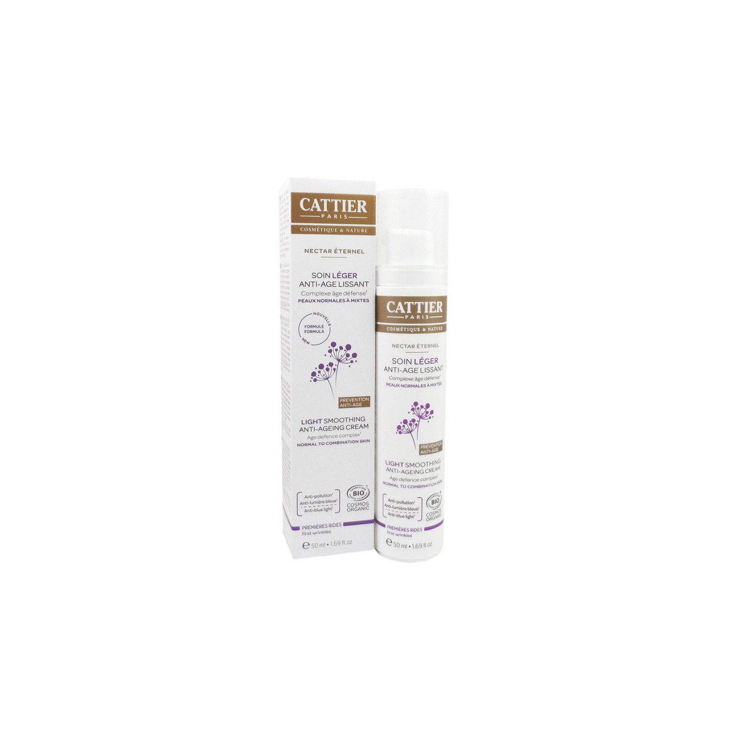 Cattier nectar éternel soin léger anti-âge lissant - 50ml