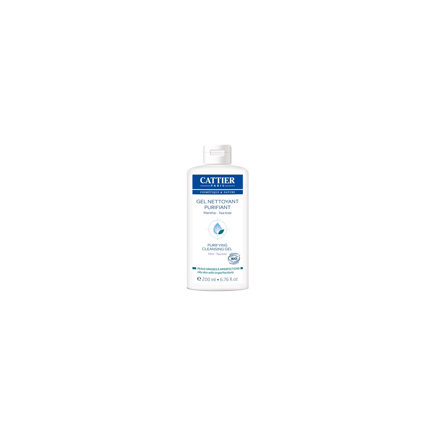 Cattier gel nettoyant purifiant 200ml