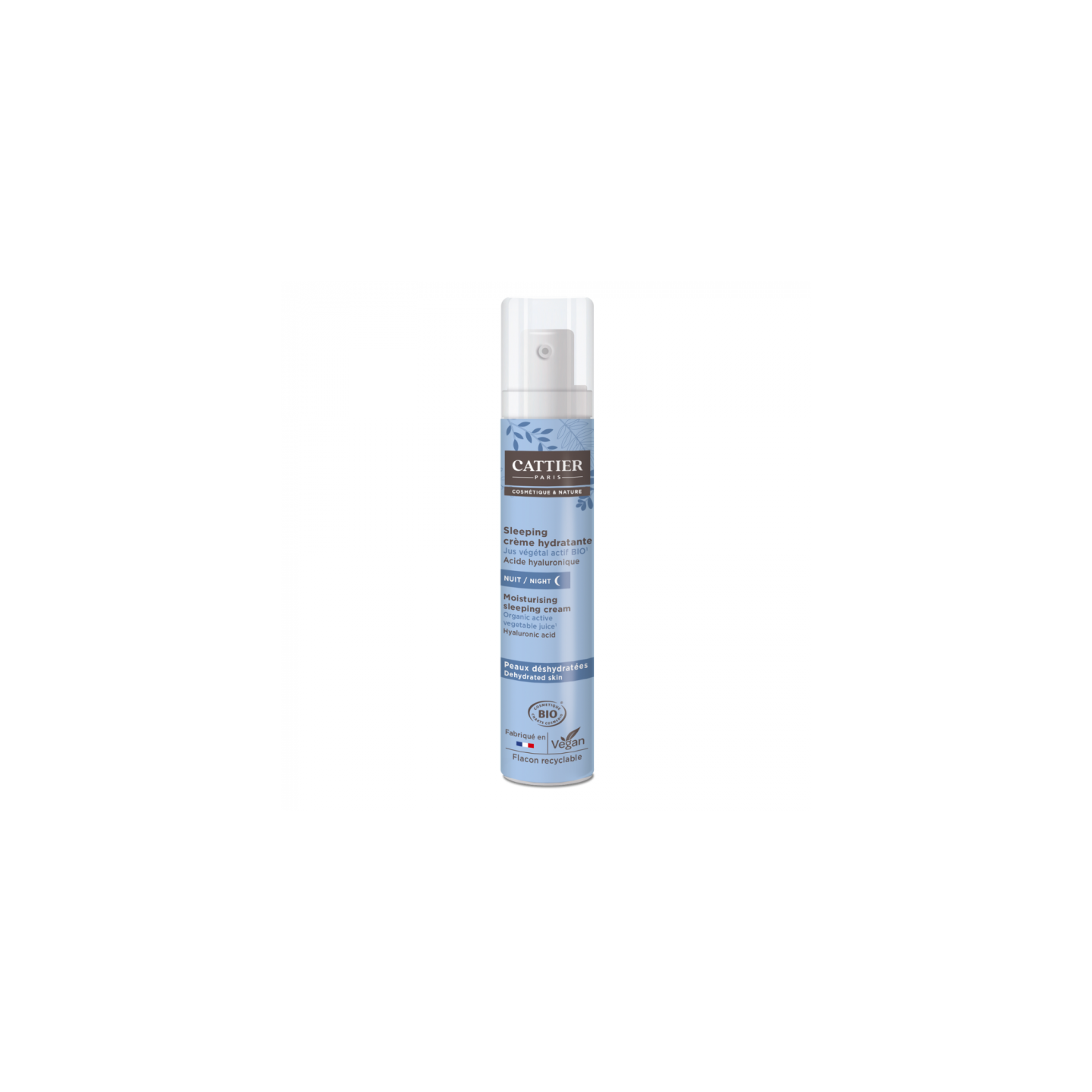 Cattier Sleeping crème hydratante peaux déshydratées Bio - 50ml