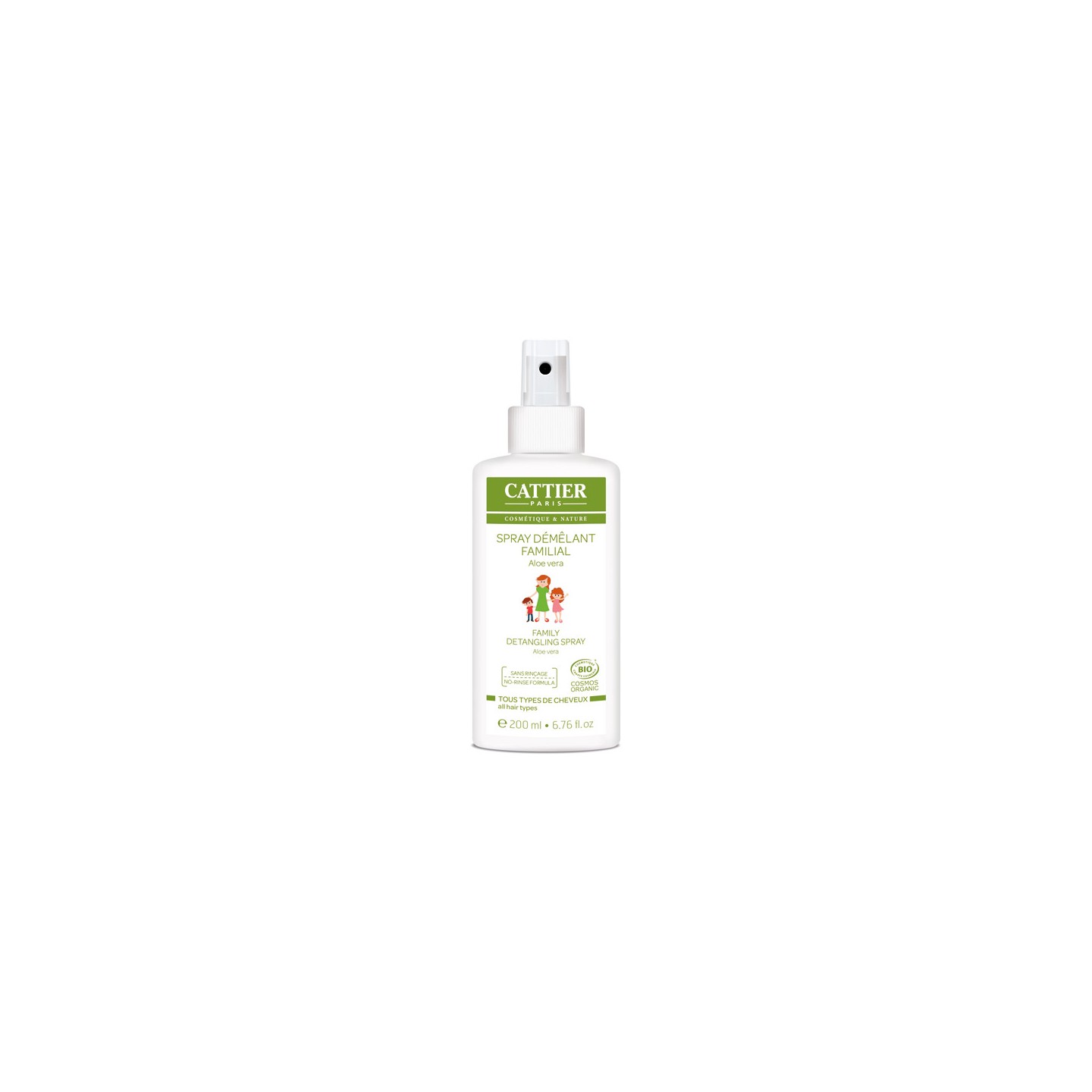 Cattier spray demelant familial a l'aloe vera 200ml
