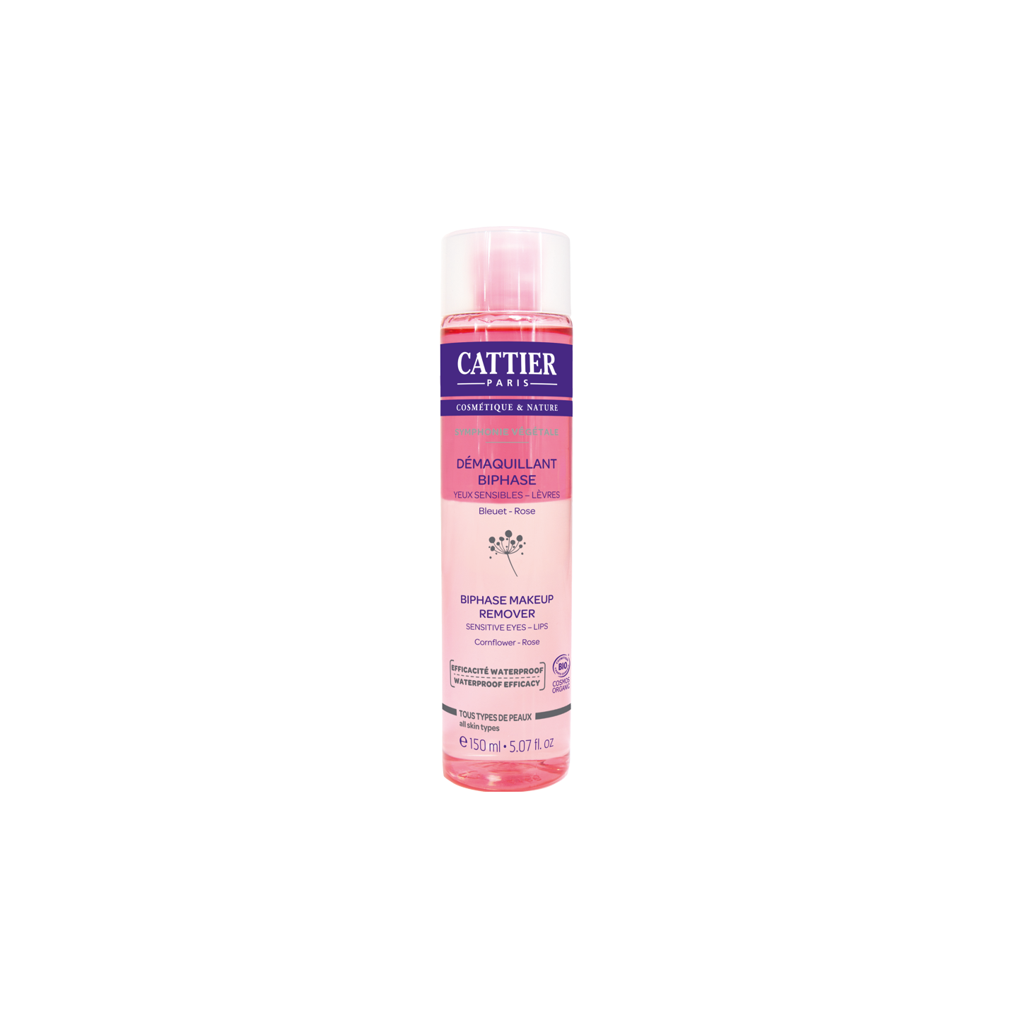 Cattier symphonie végétale démaquillant biphase - 150ml