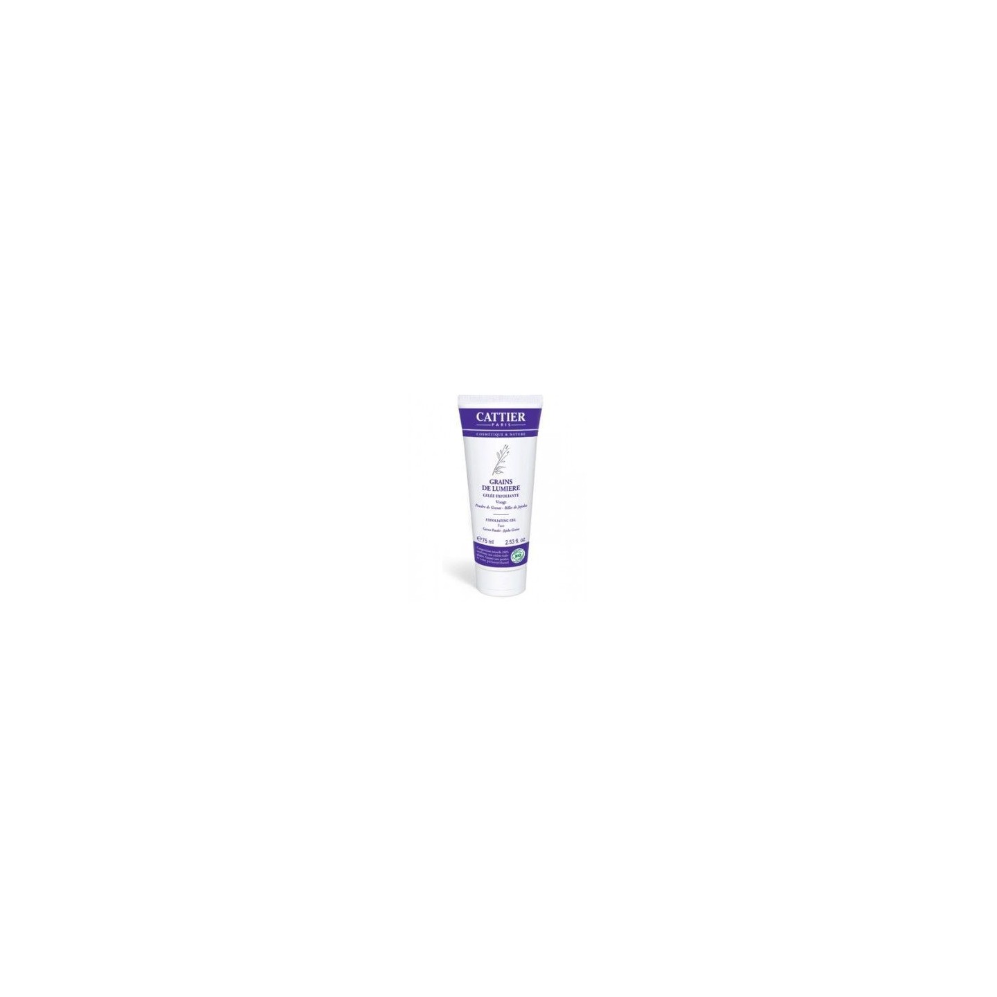 Cattier gelee exfoliante visage bio 75 ml