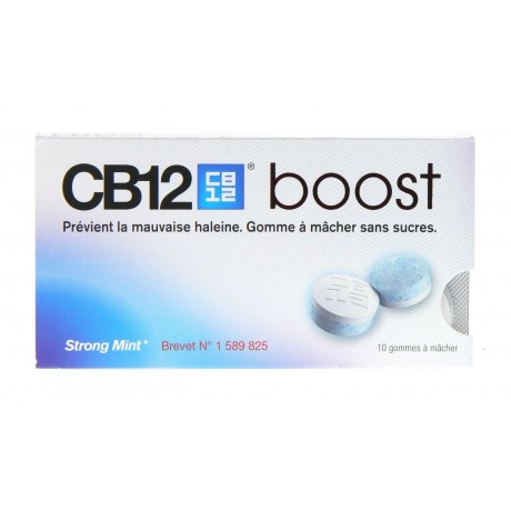 CB12 boost plaquette de 10 gommes à mâcher