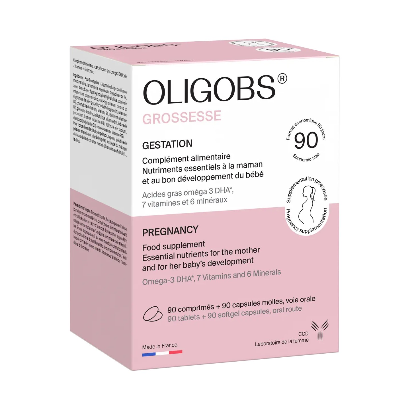 CCD Oligobs grossesse - 90 comprimés + 90 capsules