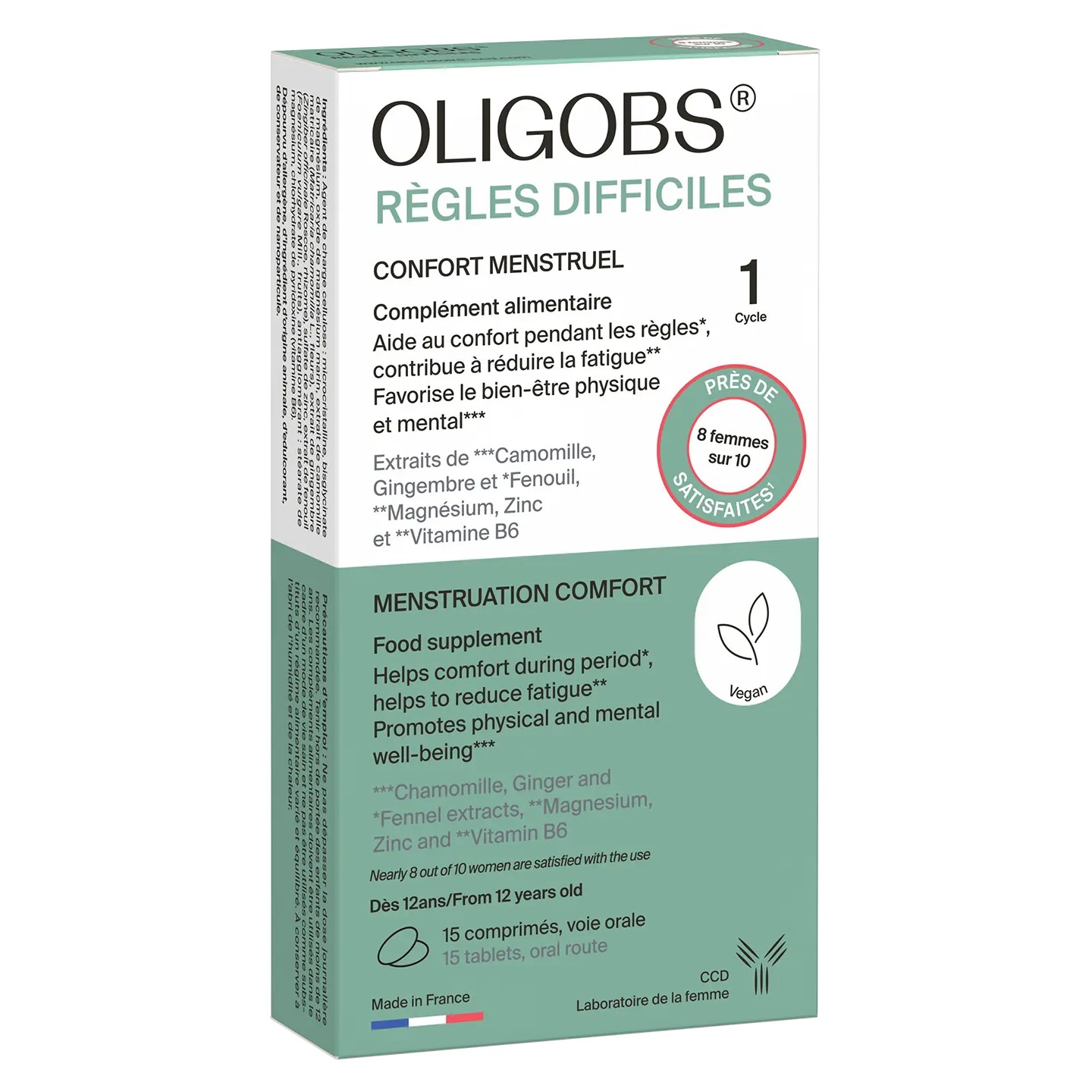 CCD Oligobs Règles difficiles Cycle 1 - 15 comprimés