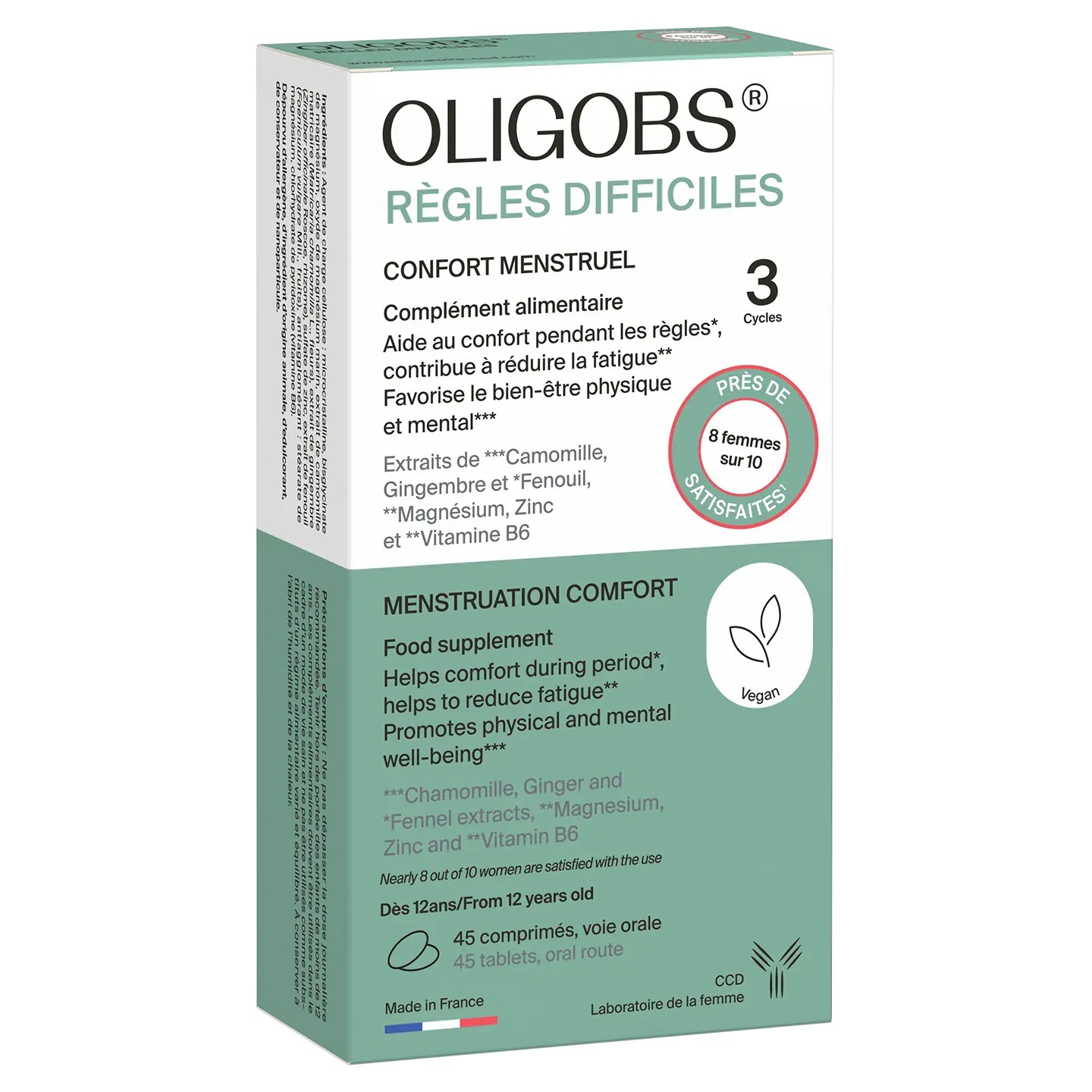 CCD Oligobs Règles difficiles Cycle 3 - 45 comprimés