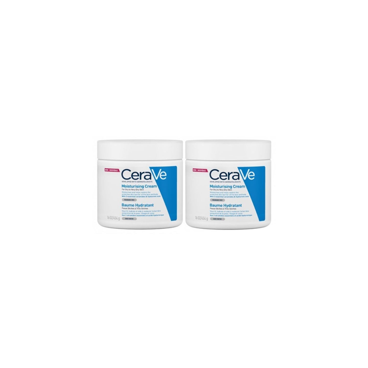 Cerave Baume hydratant visage et corps - 2 x 454g