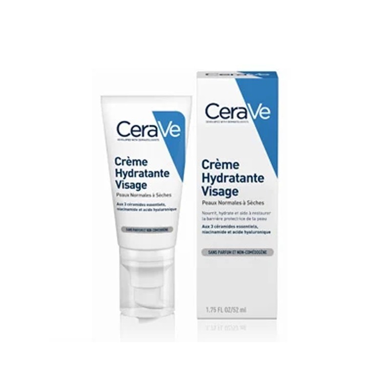 Pharmacie Bastille - CeraVe crème hydratante visage 52ml