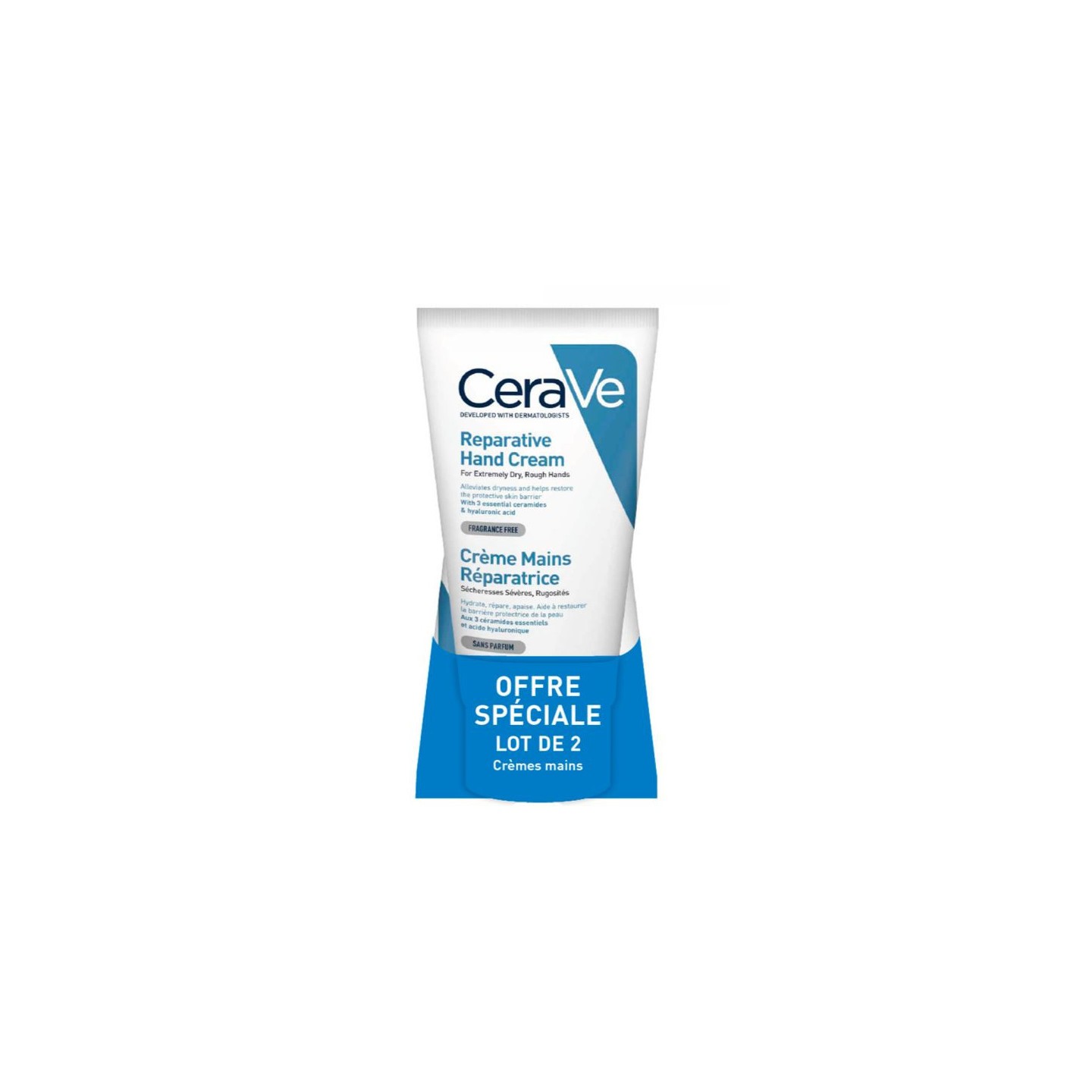 Cerave Crème mains réparatrice - Lot de 2 x 50ml