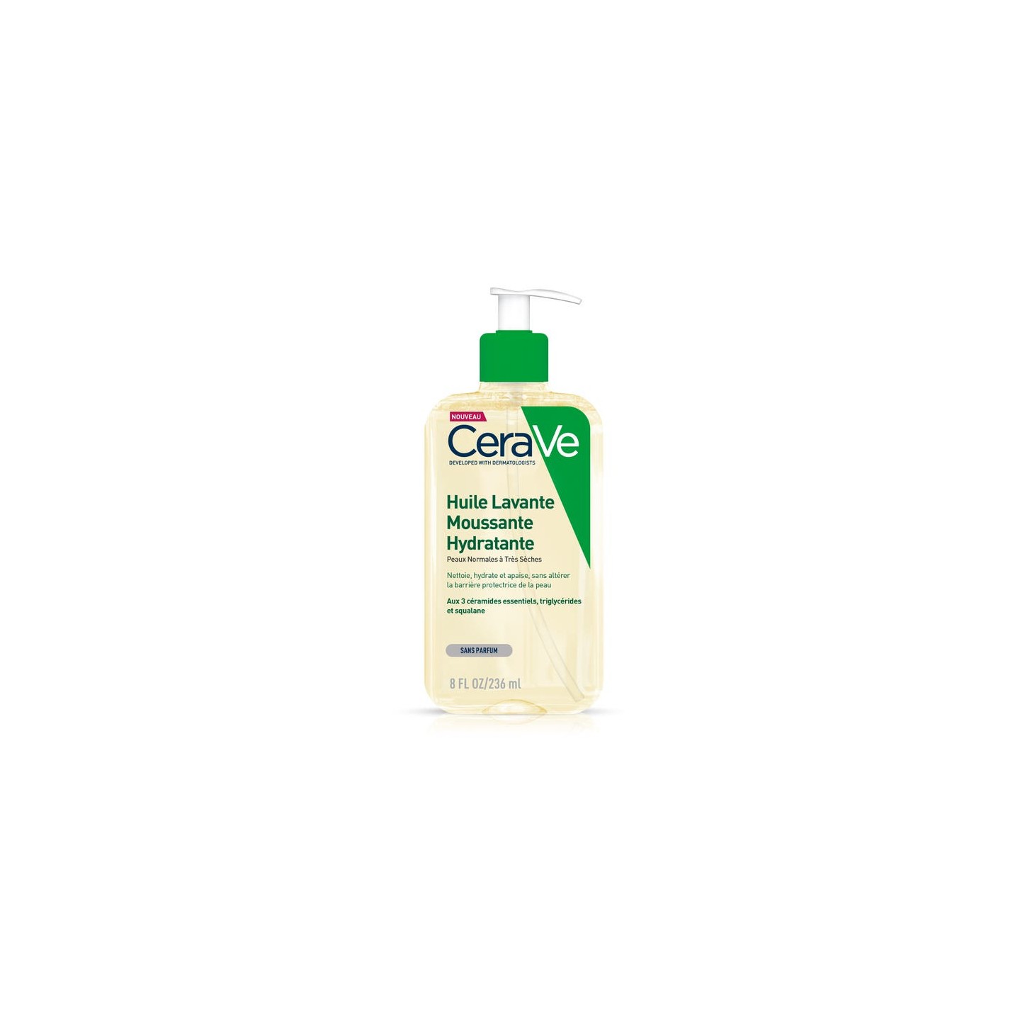 Cerave Huile lavante moussante hydratante - 236ml