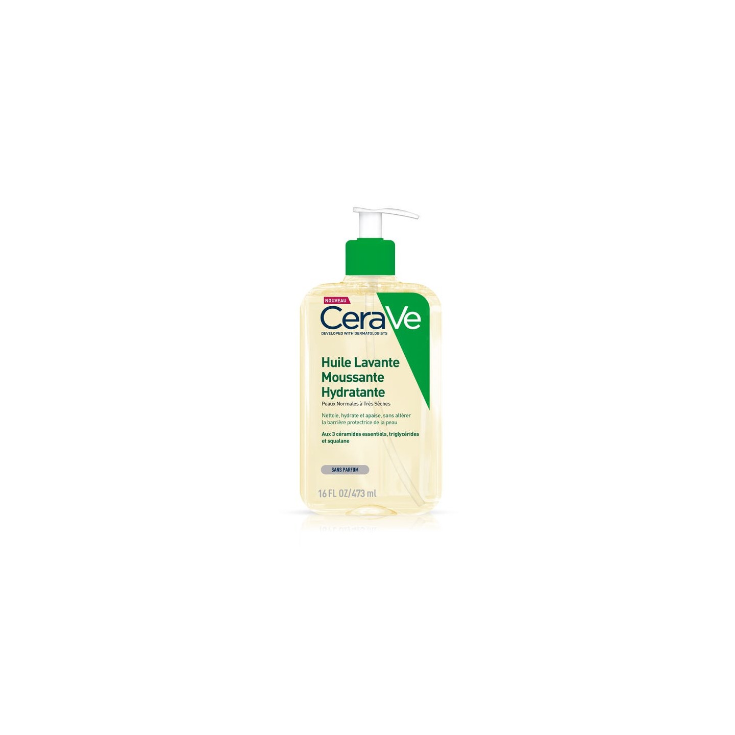 Cerave Huile lavante moussante hydratante - 473ml