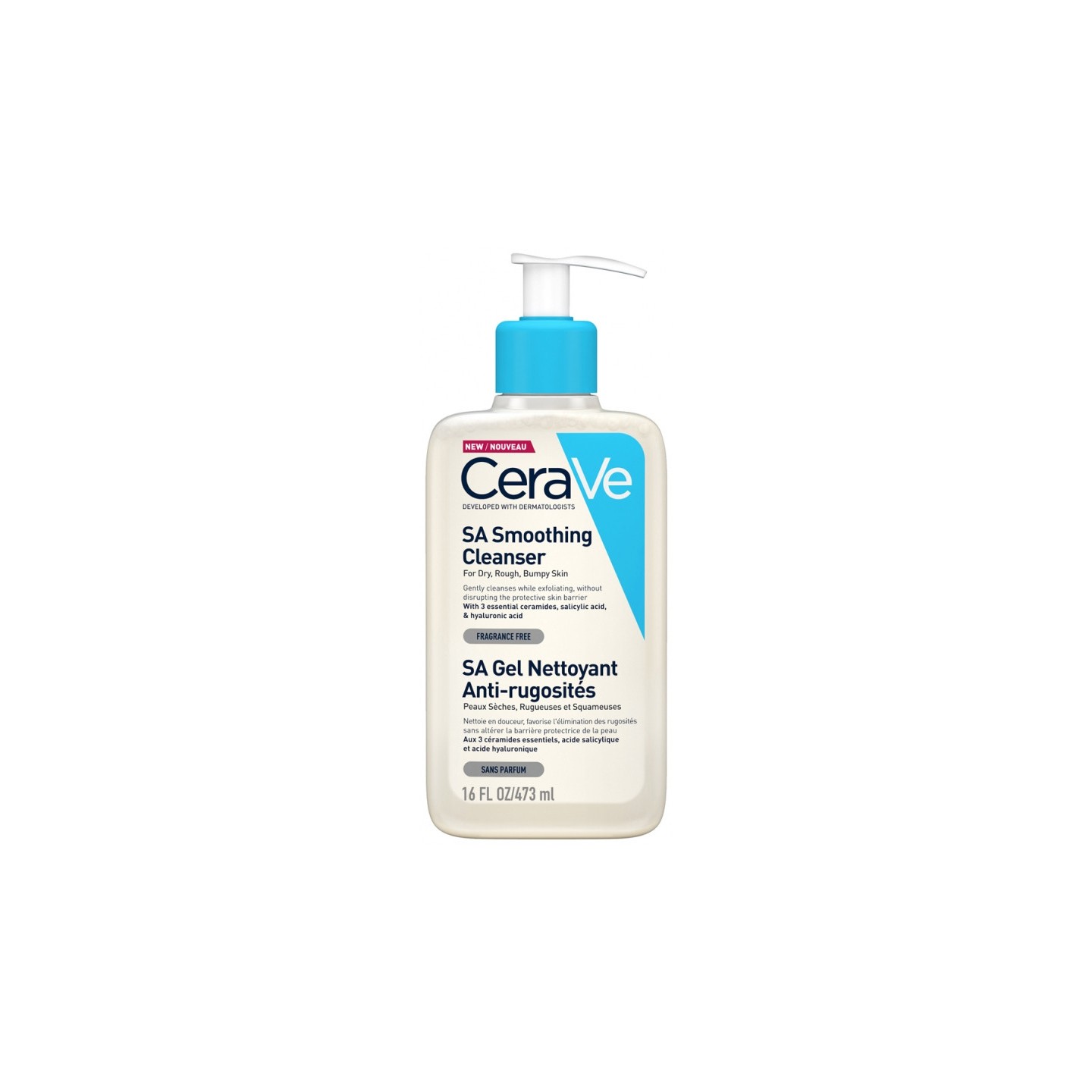 Cerave SA Gel nettoyant anti-rugosités - 473ml