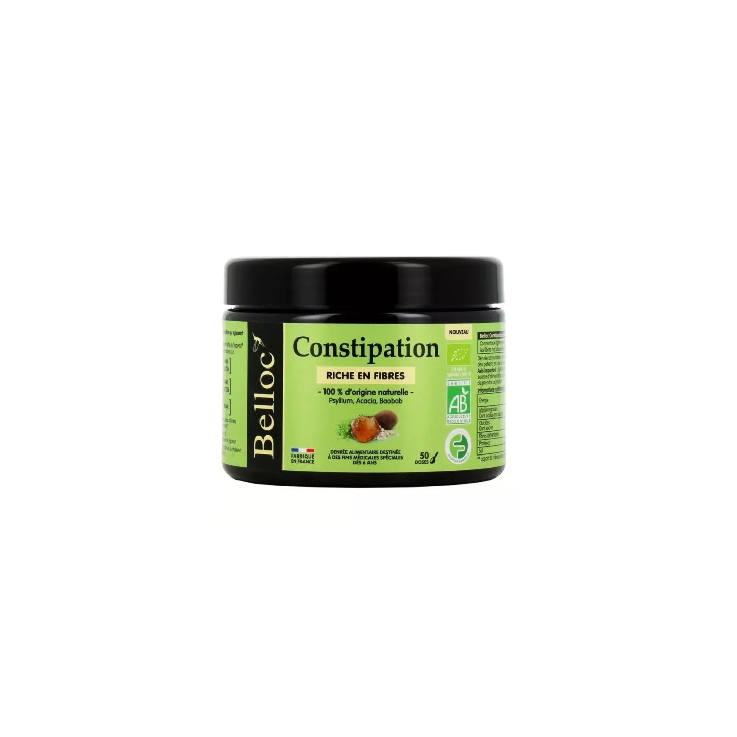 Charbon de Belloc Constipation poudre Bio - 184g