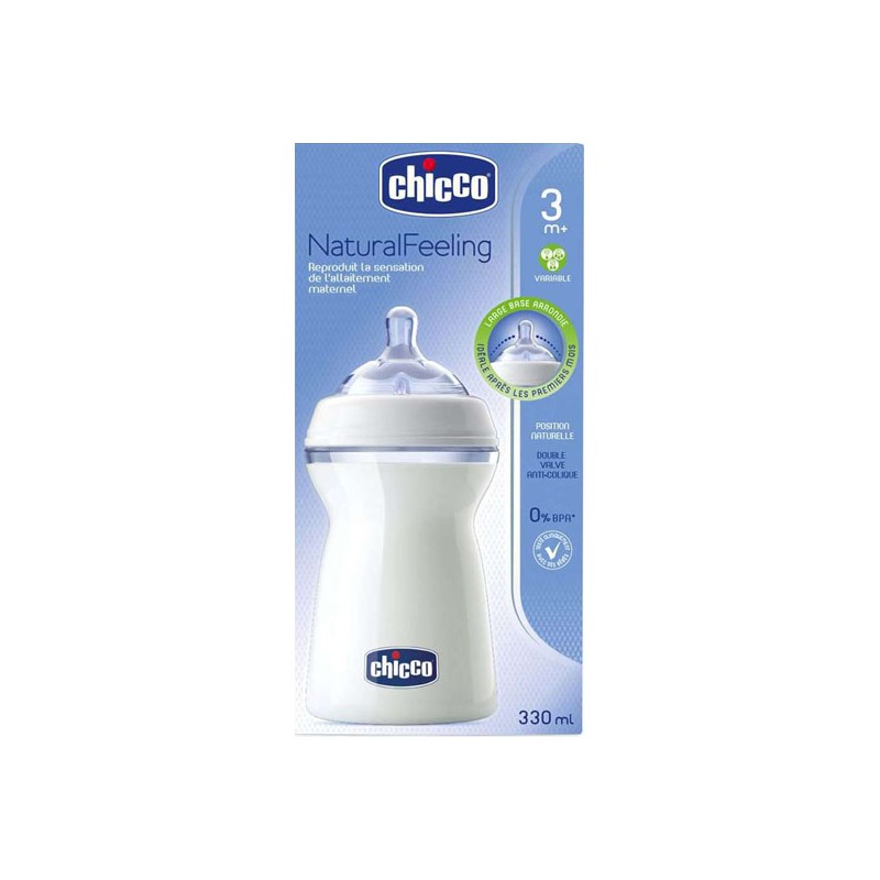 Pharmacie Bastille - Chicco Biberon Natural Feeling + 3mois 330ml