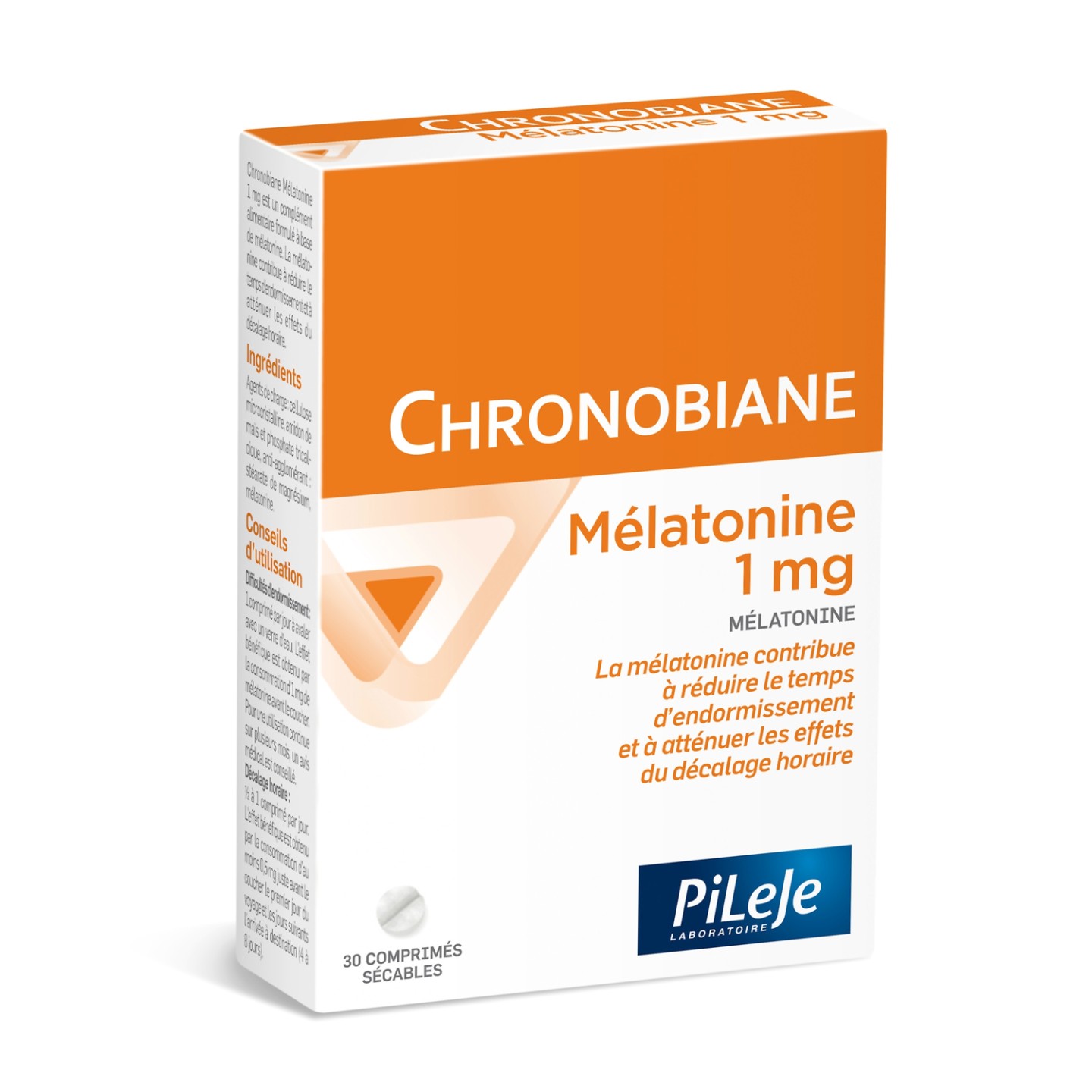 Pileje Chronobiane mélatonine 1mg 30 Comprimés