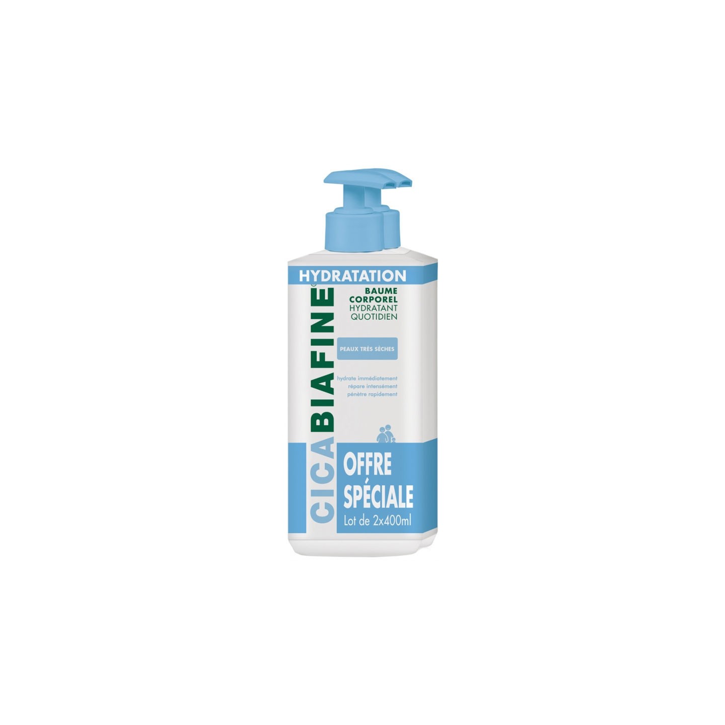 Cicabiafine Baume hydratant anti-dessèchement - Lot de 2 x 400ml