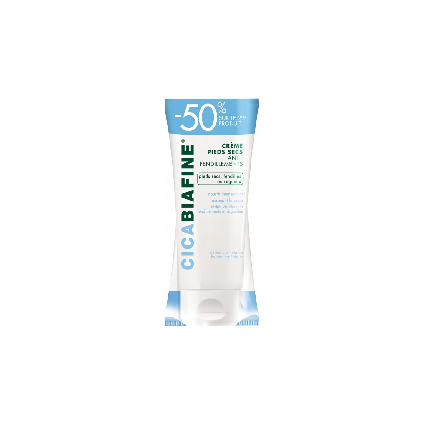 Cicabiafine Crème pieds secs anti-fendillements - Lot de 2 x 100ml