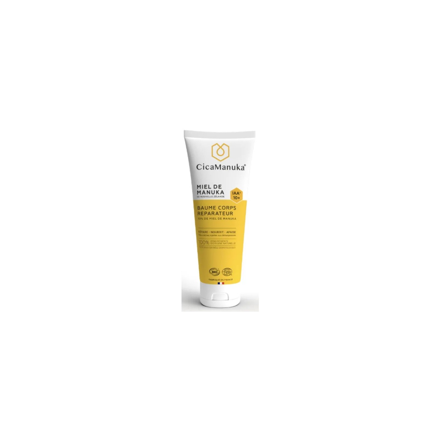 CicaManuka Baume corps réparateur au miel de Manuka IAA10 + Bio - 200ml